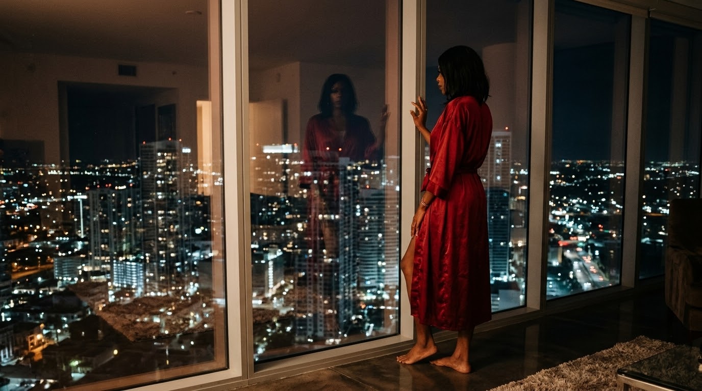 Biscayne After Midnight — editorial portrait of Destiny